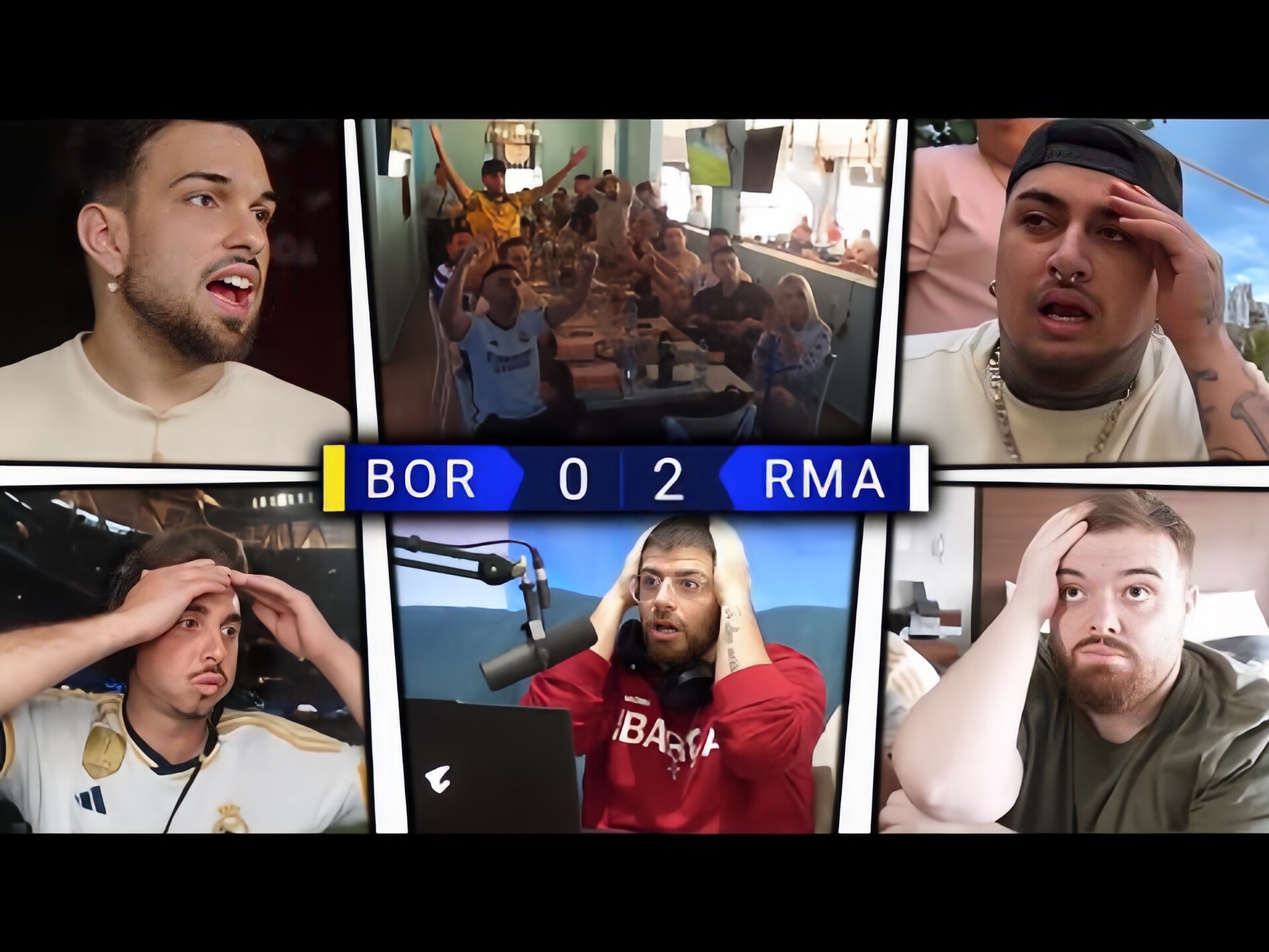 皇马球迷疯狂反应!皇马夺得欧冠冠军!皇家马德里2-0多特蒙德