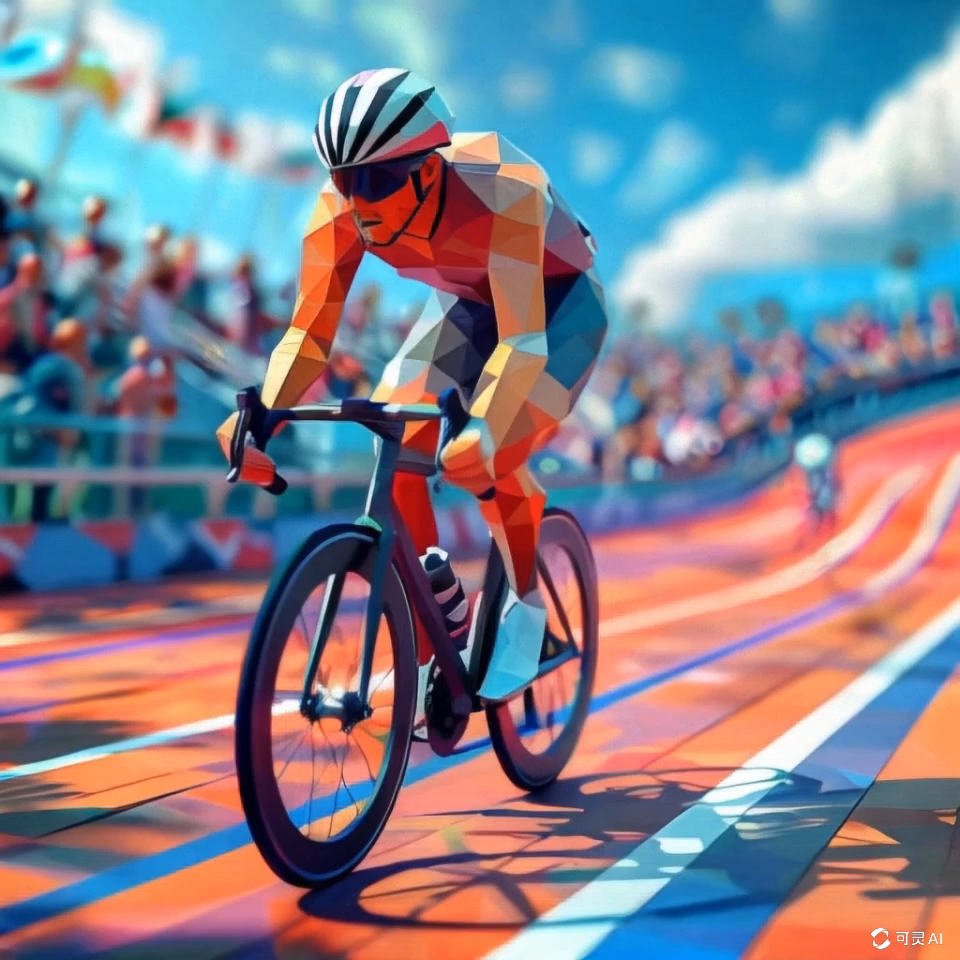 二次元人物参加自行车比赛