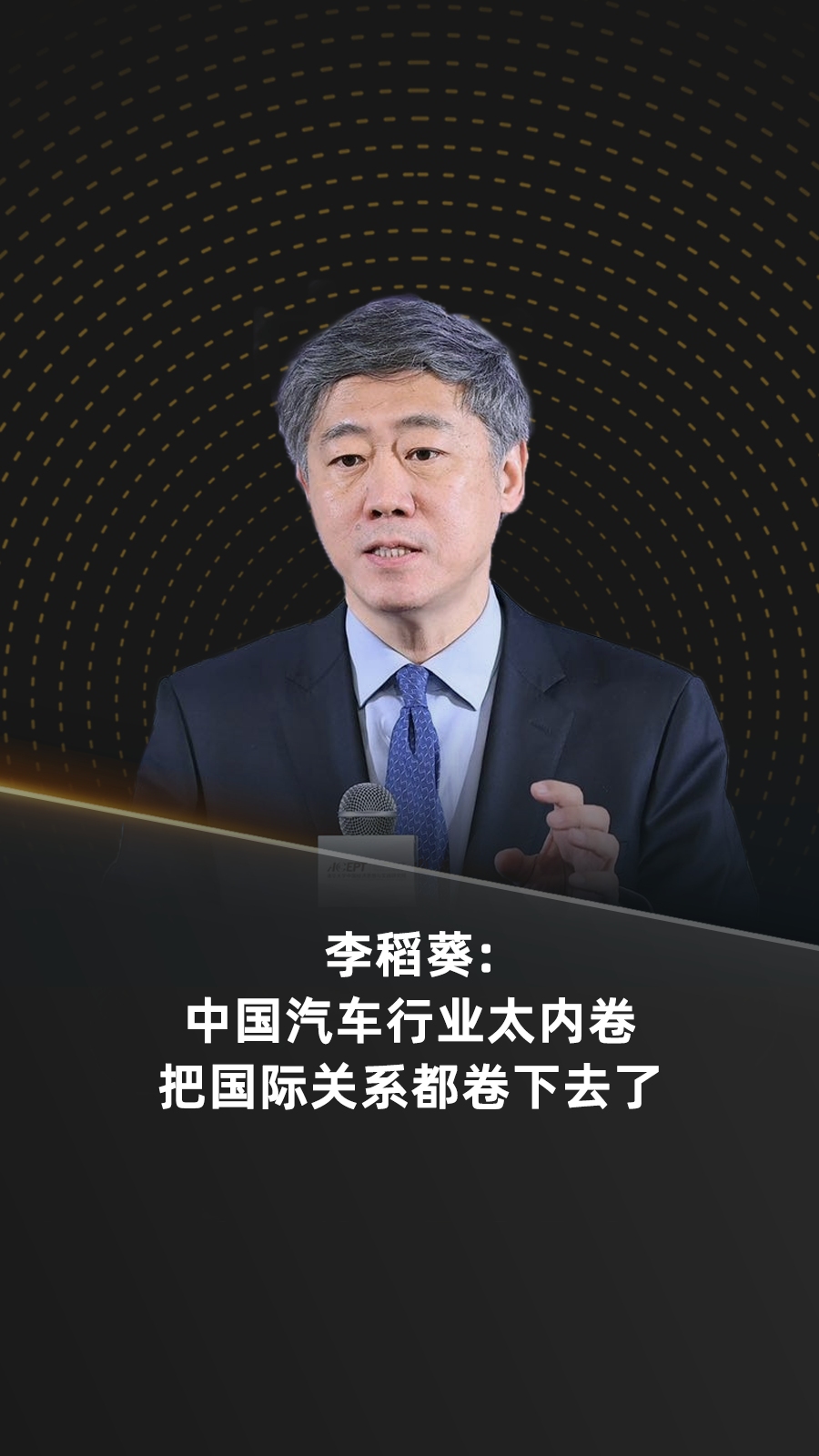 李稻葵:中国汽车行业太内卷 把国际关系都卷下去了哔哩哔哩bilibili