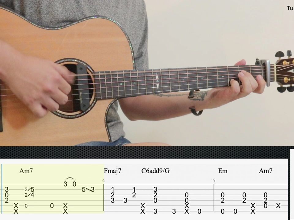 never gonna give you up 吉他/指弹/教学