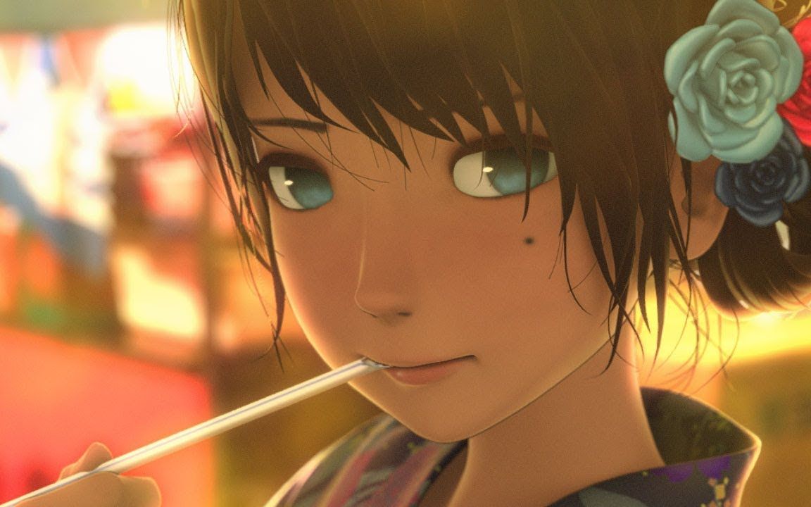 屏幕脏了有的女孩子啊总能不经意间撩动你的心弦动画师川崎的作品欣赏