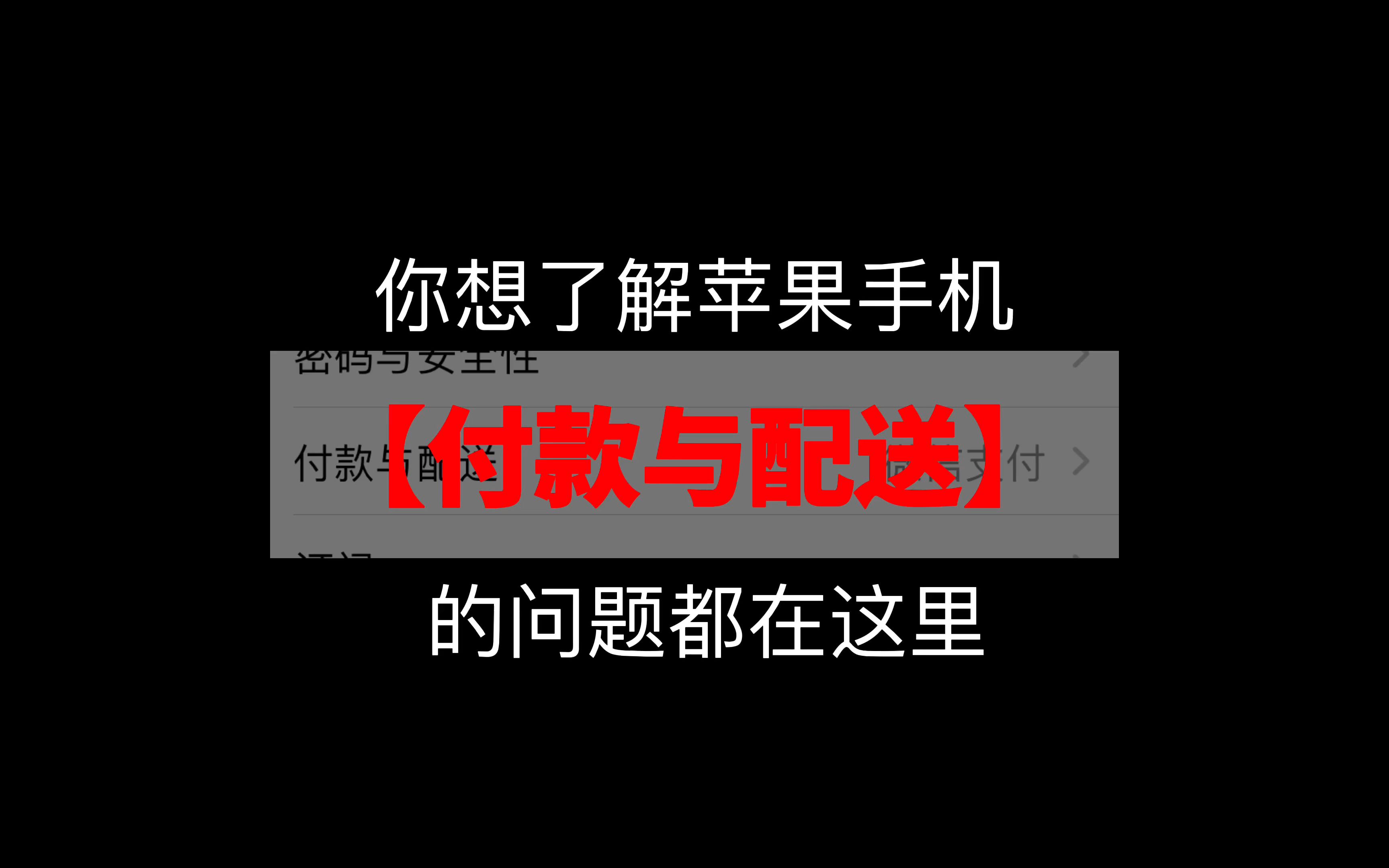 你想了解苹果手机付款方式的问题都在这里了哔哩哔哩bilibili