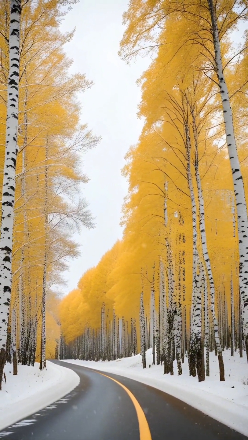 初冬寒风起,送来一片银色的世界.
