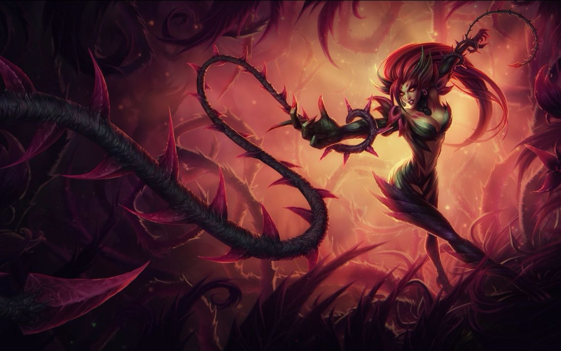 lol欧服排位荆棘之兴婕拉vs河流之王塔姆辅助