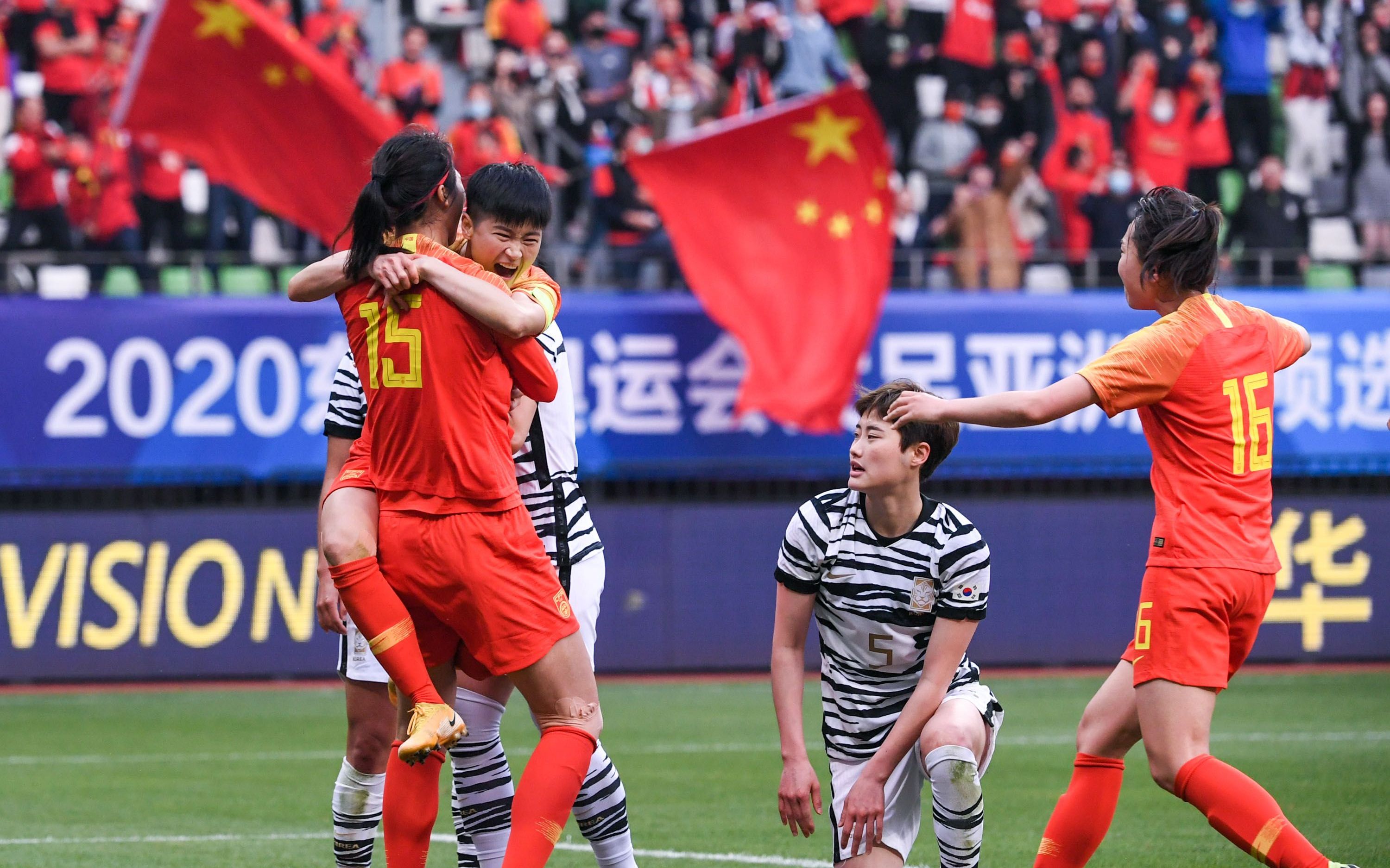 重温女足奥预赛中国对阵韩国,加时赛王霜低射进球绝杀韩国,再一次展示