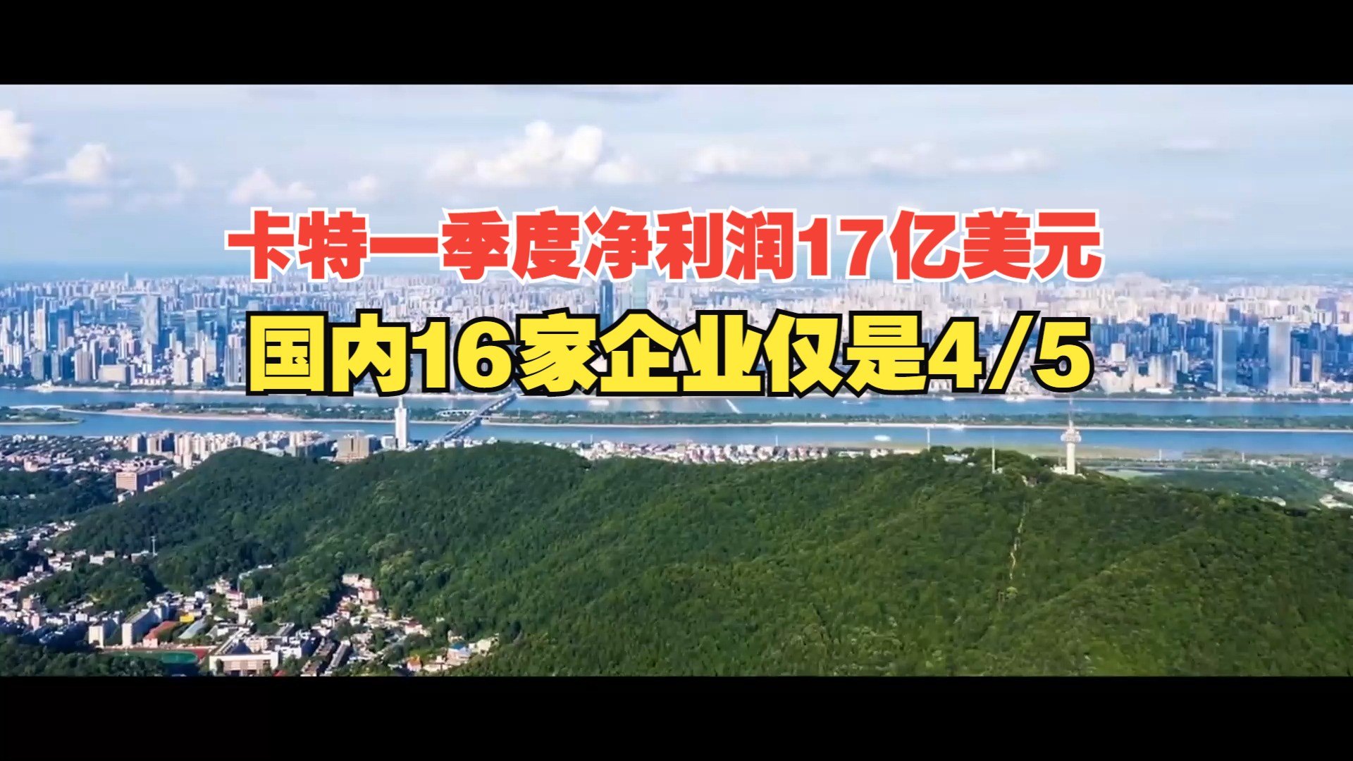 卡特一季度净利润17亿美元,国内16家企业仅是4/5哔哩哔哩bilibili