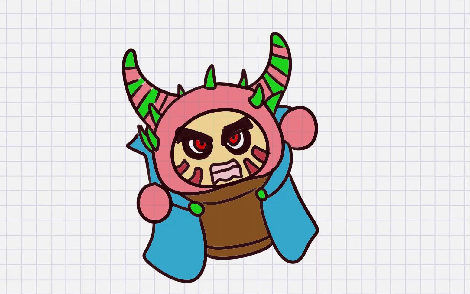 果宝特攻简笔画:画果宝特攻里的东方求败简笔画