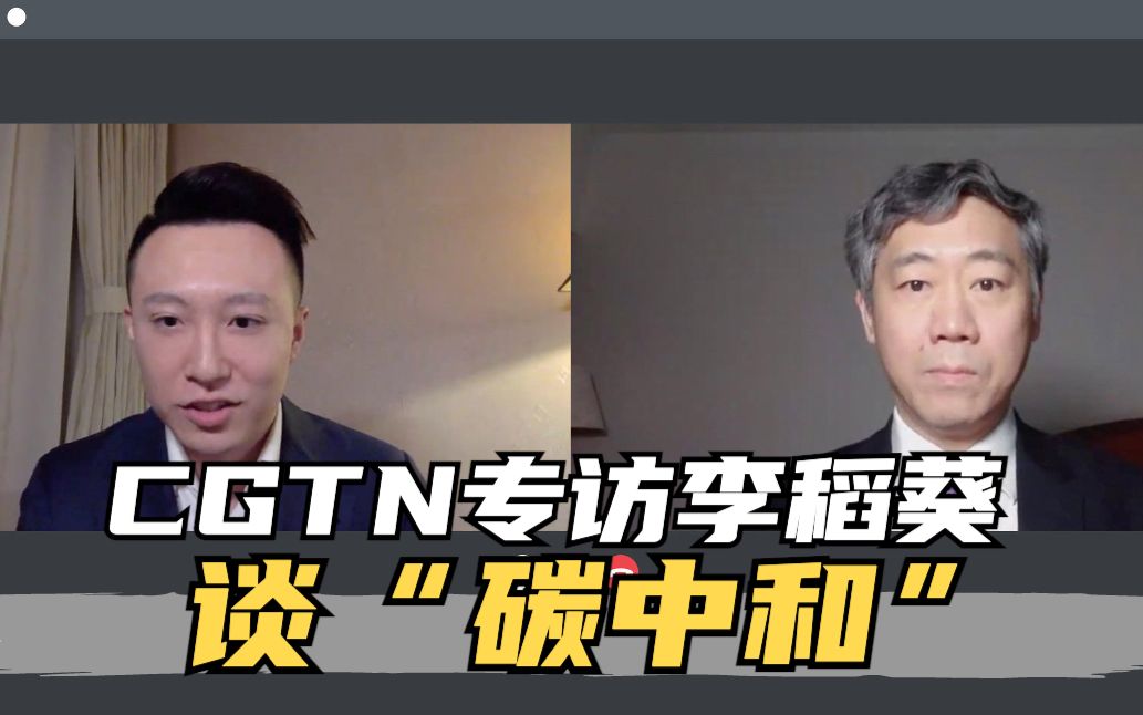 CGTN专访李稻葵:征收统一的碳排放税是助力“碳中和”的关键哔哩哔哩bilibili