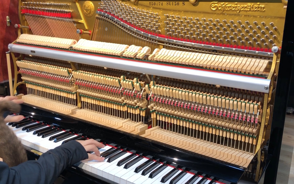 日本手工钢琴演奏bach巴赫g弦上的咏叹调schweizerstein斯维泽斯坦su