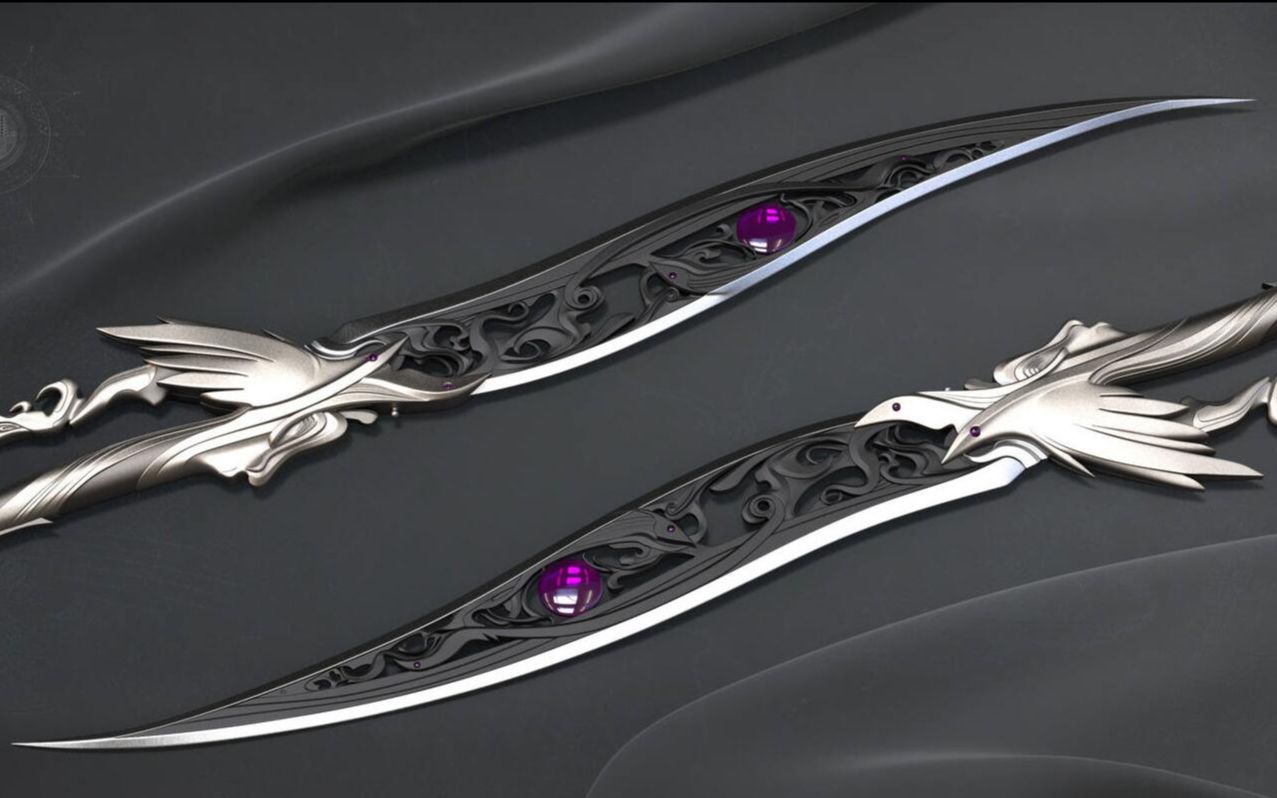 maya武器建模教程-双手匕制作教学