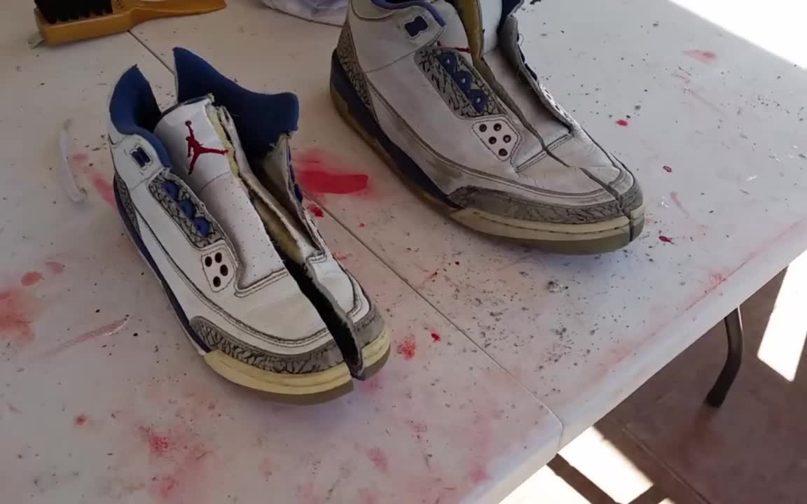 拆解airjordan3aj3附带大童与成人版对比球鞋刽子手第三期人翻字幕