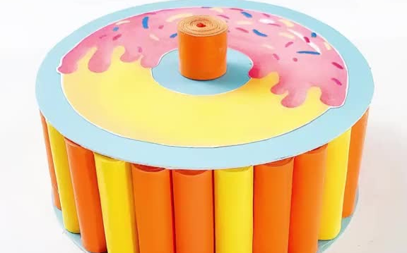 自制纸卷糖果盒