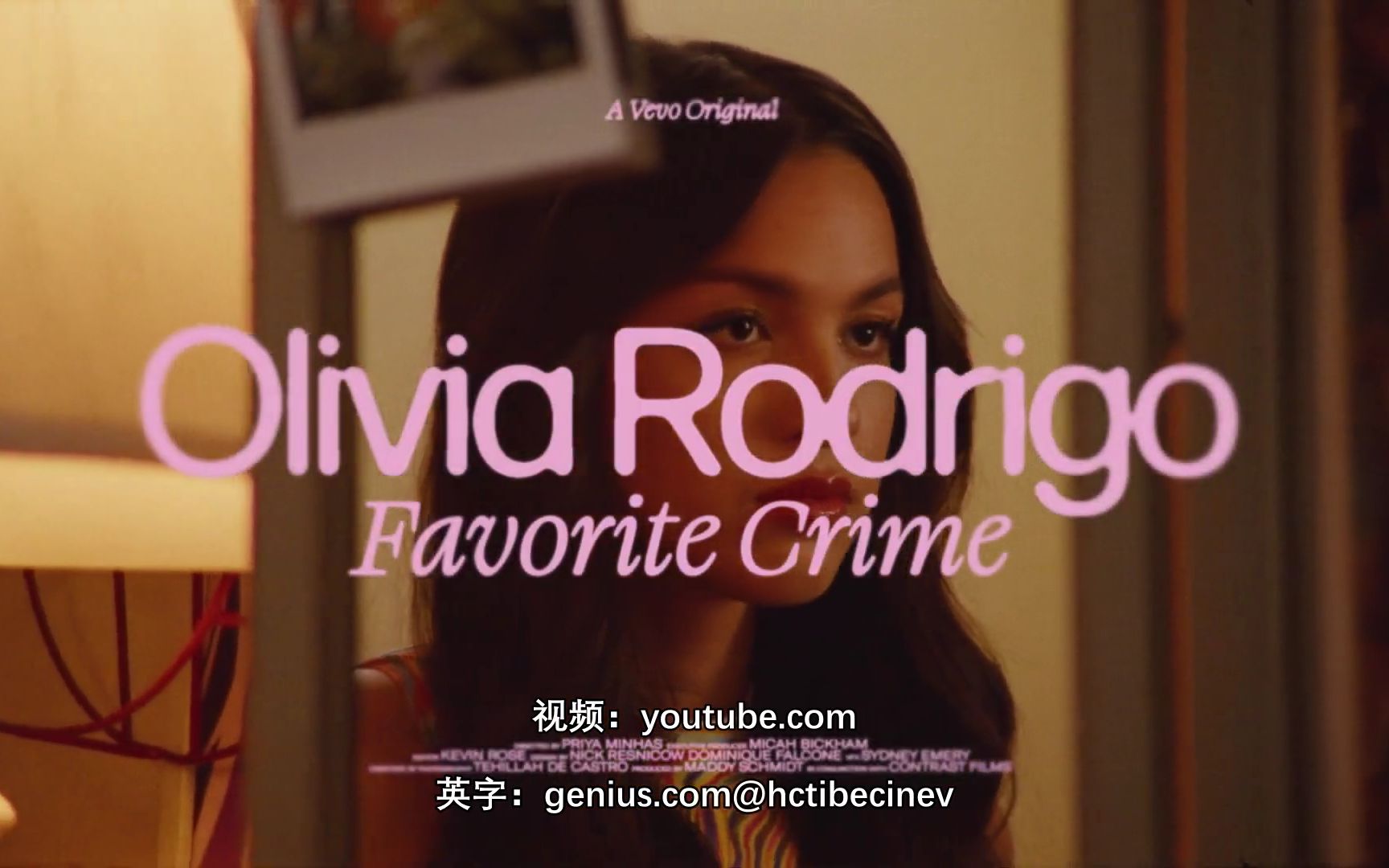 Olivia Rodrigo  favorite crime (Live)[英字]哔哩哔哩bilibili