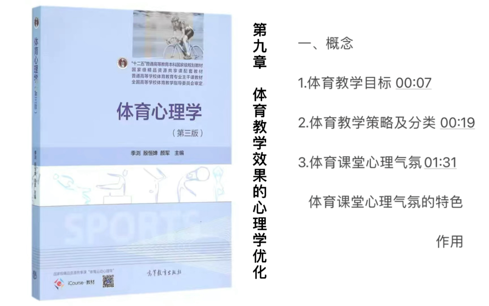 [自用][自制]体育心理学第三版 背诵内容录音 第九章 体育教学效果的心理学优化哔哩哔哩bilibili