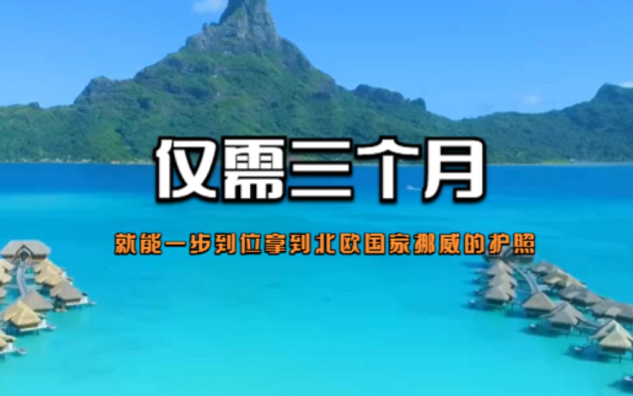 仅需三个月,就可以一步到位直接拿到北欧发达国家挪威的护照!哔哩哔哩bilibili