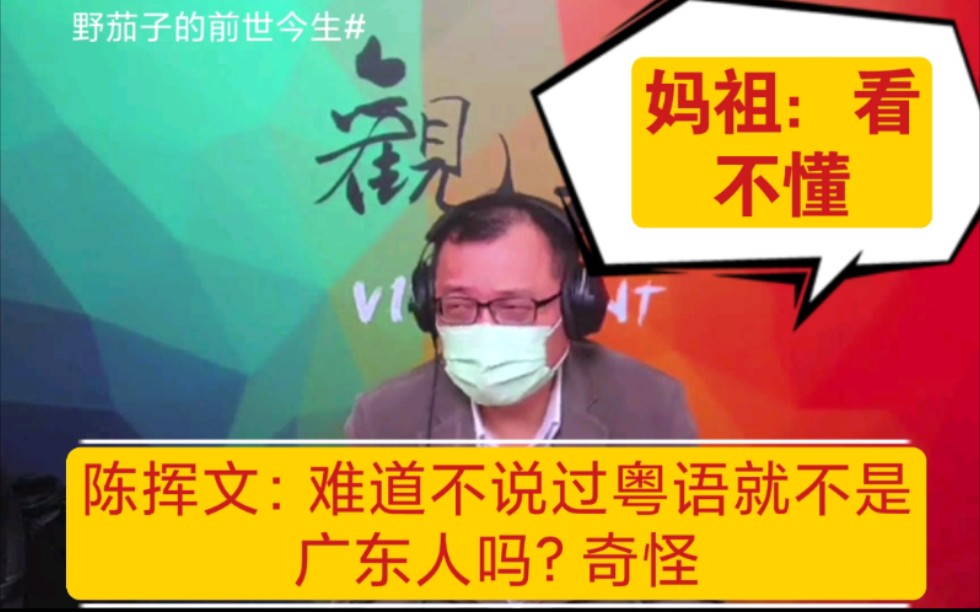 陈挥文:连线小哥说,不说广东话的深圳不像广东省的?哔哩哔哩bilibili