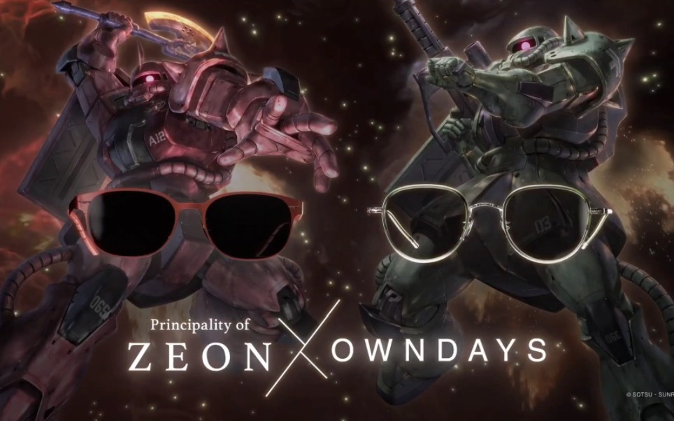 [夏亚扎古头眼睛盒]owndays x机动战士高达 联名墨镜