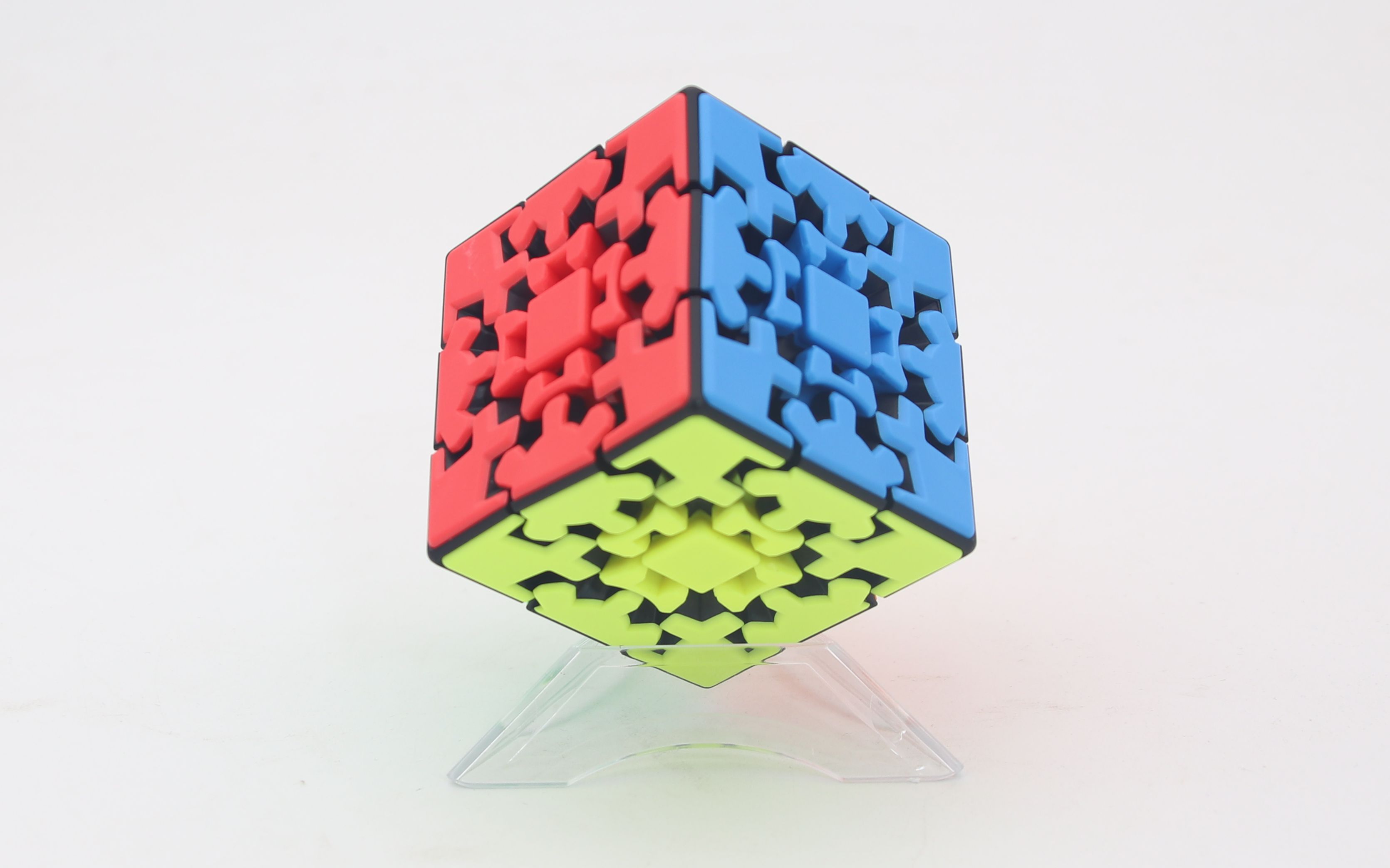 一代三阶齿轮增强版实色魔方组装