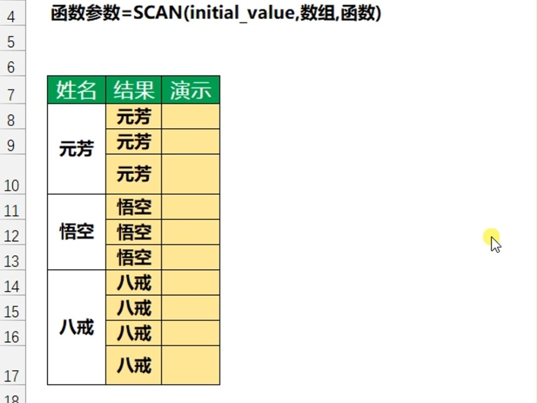 scan函数处理合并单元格哔哩哔哩bilibili