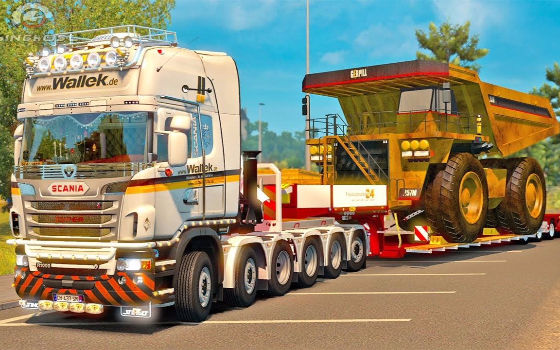 【binghost】#欧洲卡车模拟2# scania r mega tuning_哔哩哔哩 (゜-゜