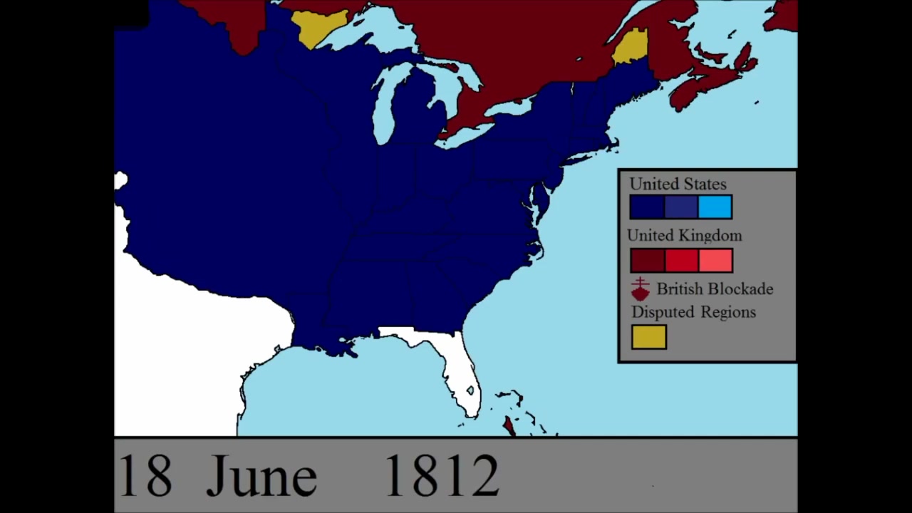 [图]【历史地图】1812年战争每周战线变化