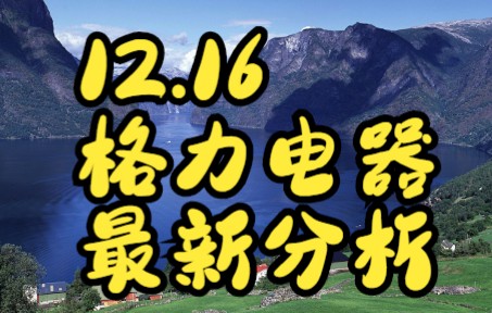 12.16格力电器——主力资金最新情况,静待金叉哔哩哔哩bilibili