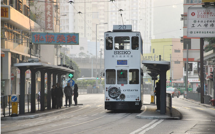 香港叮叮车(跑马地终点站路线)哔哩哔哩bilibili