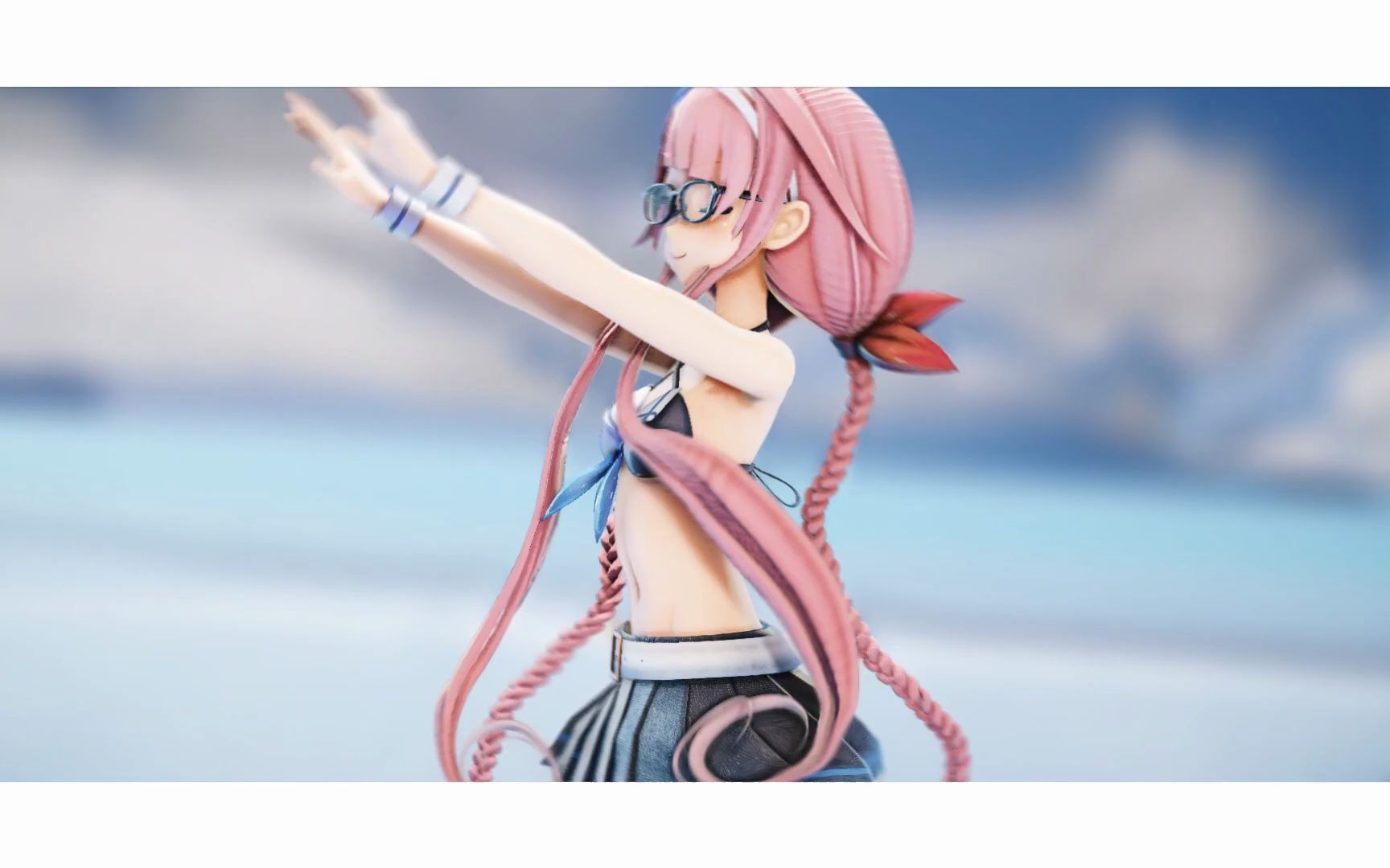 mmd郁金香紧身衣cham式泳衣水着江风