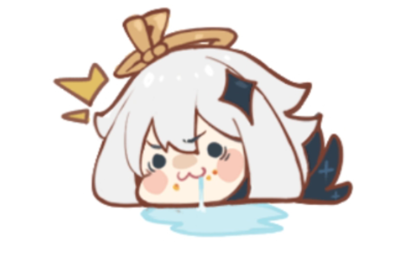 把派蒙做成了一直在流口水的派蒙