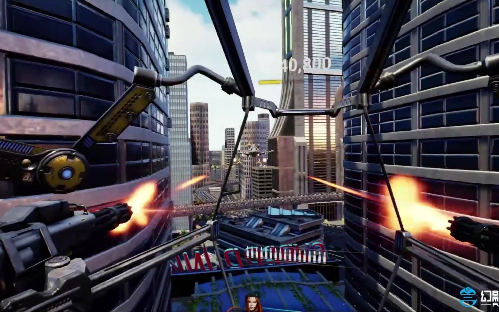 虚拟vr飞行射击游戏摩天危机,乐享战机设备等你来