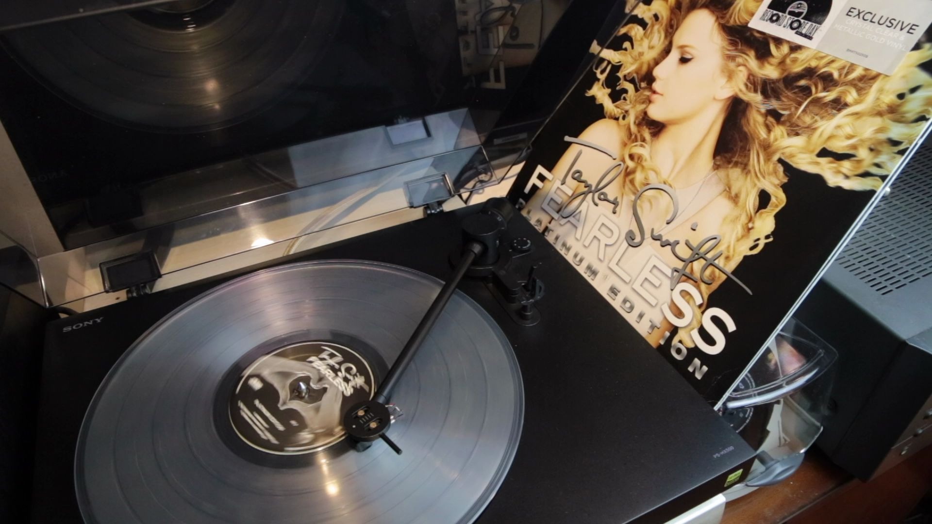 taylorswiftlovestoryfearless无畏金胶黑胶唱片试听