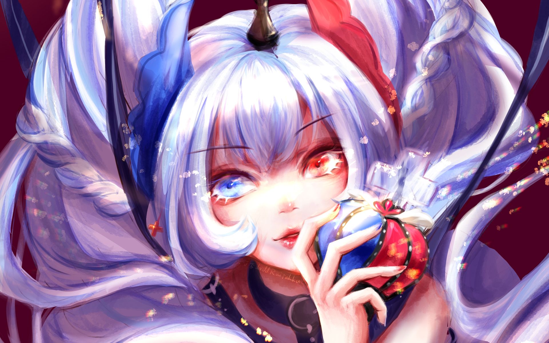 【arcaea | 板绘】白姬绘画过程