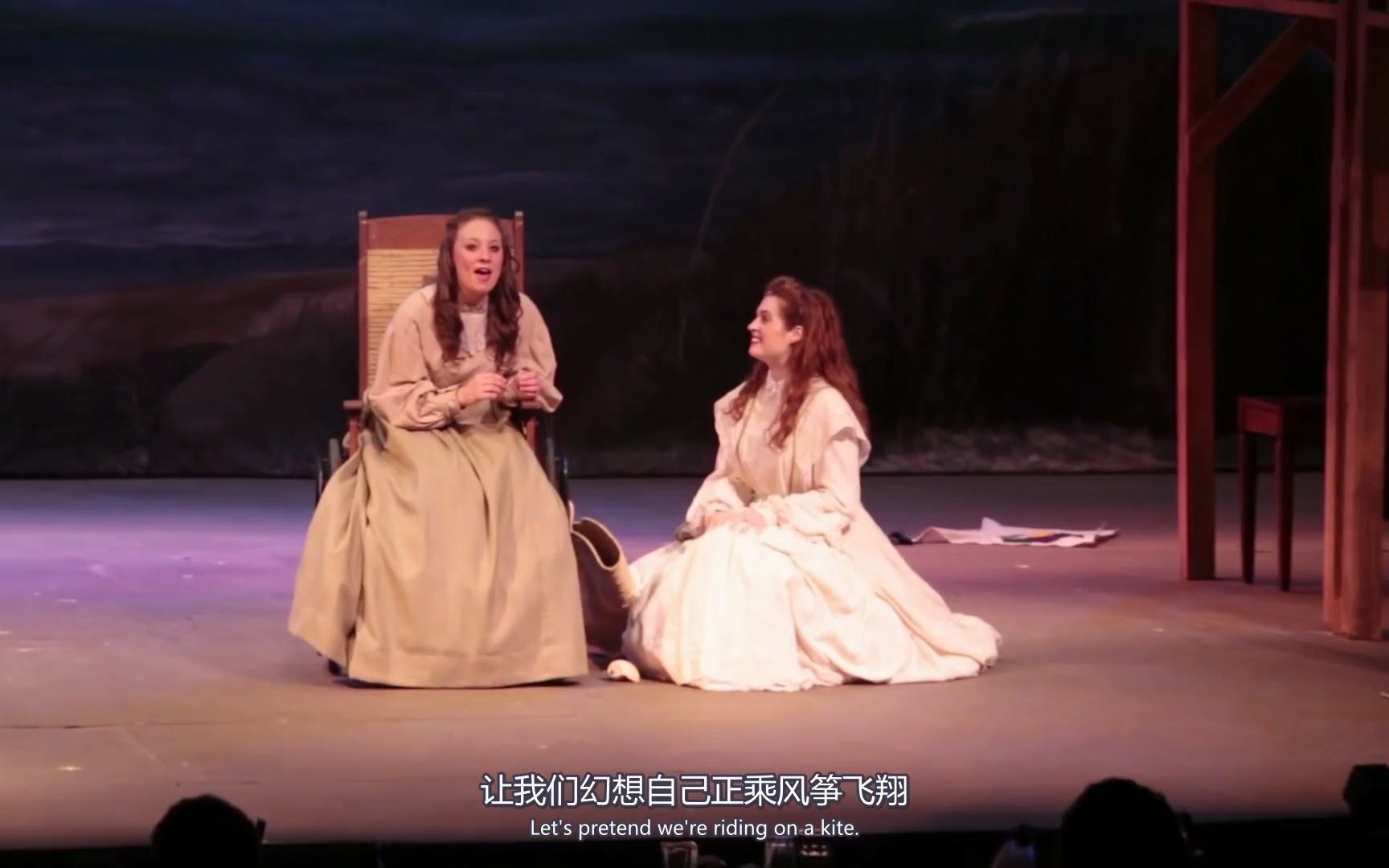 [图]【中字】小妇人音乐剧催泪神曲Some things are meant to be 乔与贝思的姐妹情 Little Women the musical现场