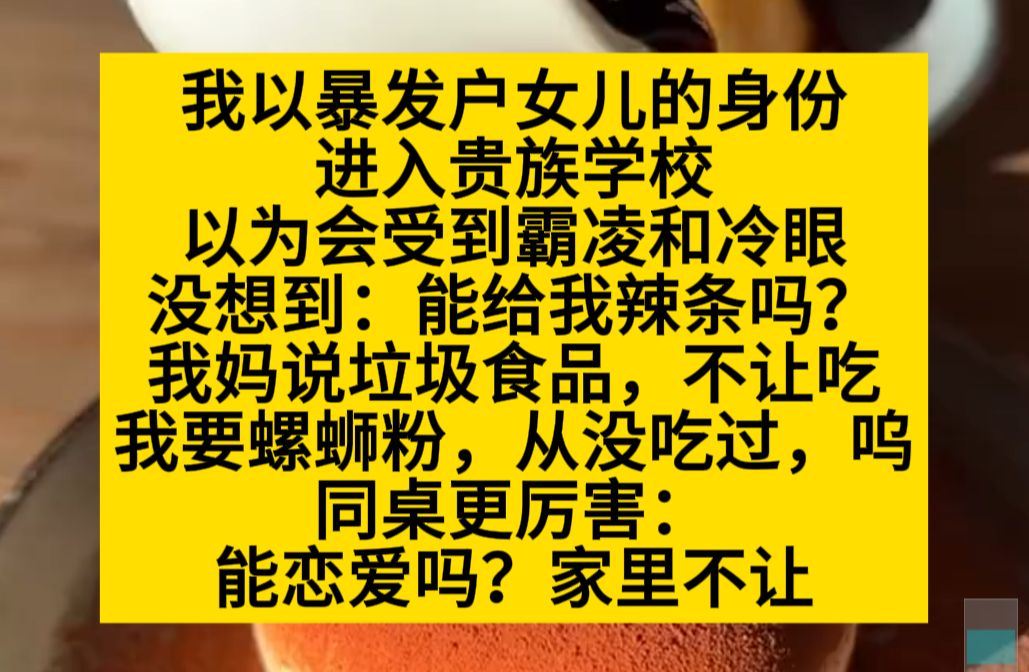 我是暴发户女儿,进入贵族学校,以为会被冷眼和80,谁知道?小说推荐哔哩哔哩bilibili