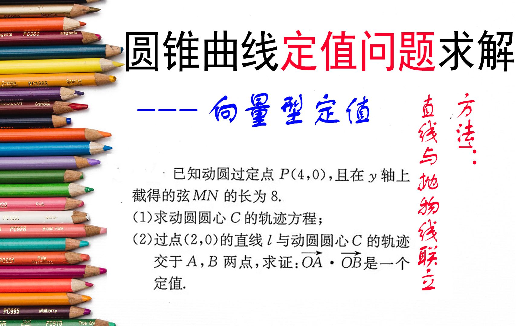 圆锥曲线定值问题:向量型定值直线与抛物线联立求解哔哩哔哩bilibili