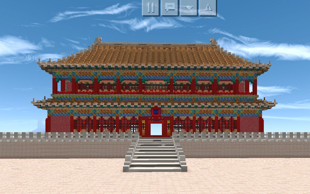 我的世界故宫 弘义阁 体仁阁 右翼门 左翼门_哔哩哔哩_bilibili