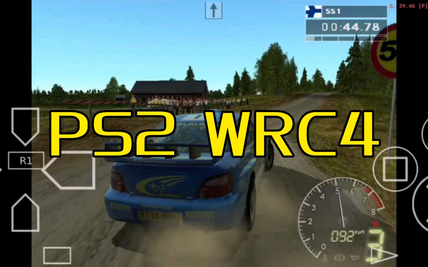 [图]PS2 WRC4 aethersx2 模拟器测试