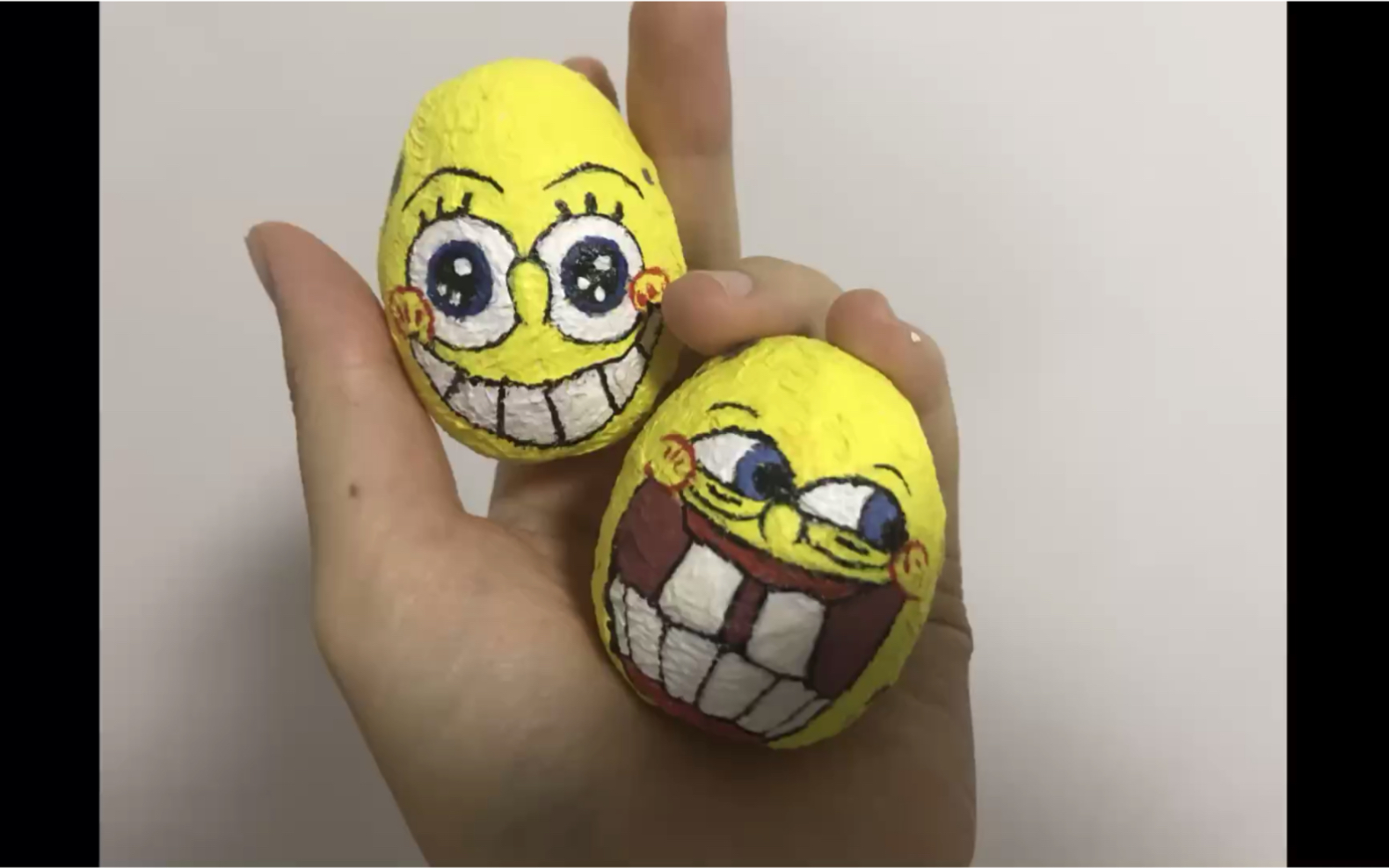 鸡蛋壳可以做什么呢?海绵宝宝!