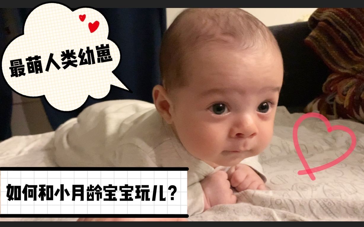 小月龄宝宝如何早教?最萌人类混血幼崽看这里!骗你生儿子系列!哔哩哔哩bilibili