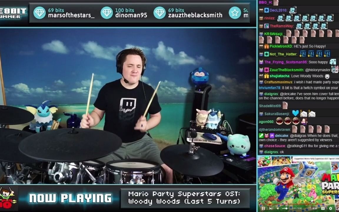 [图][8bitDrum]-Mario Party Superstars - Woody Woods (Last 5 Turns) On Drums!