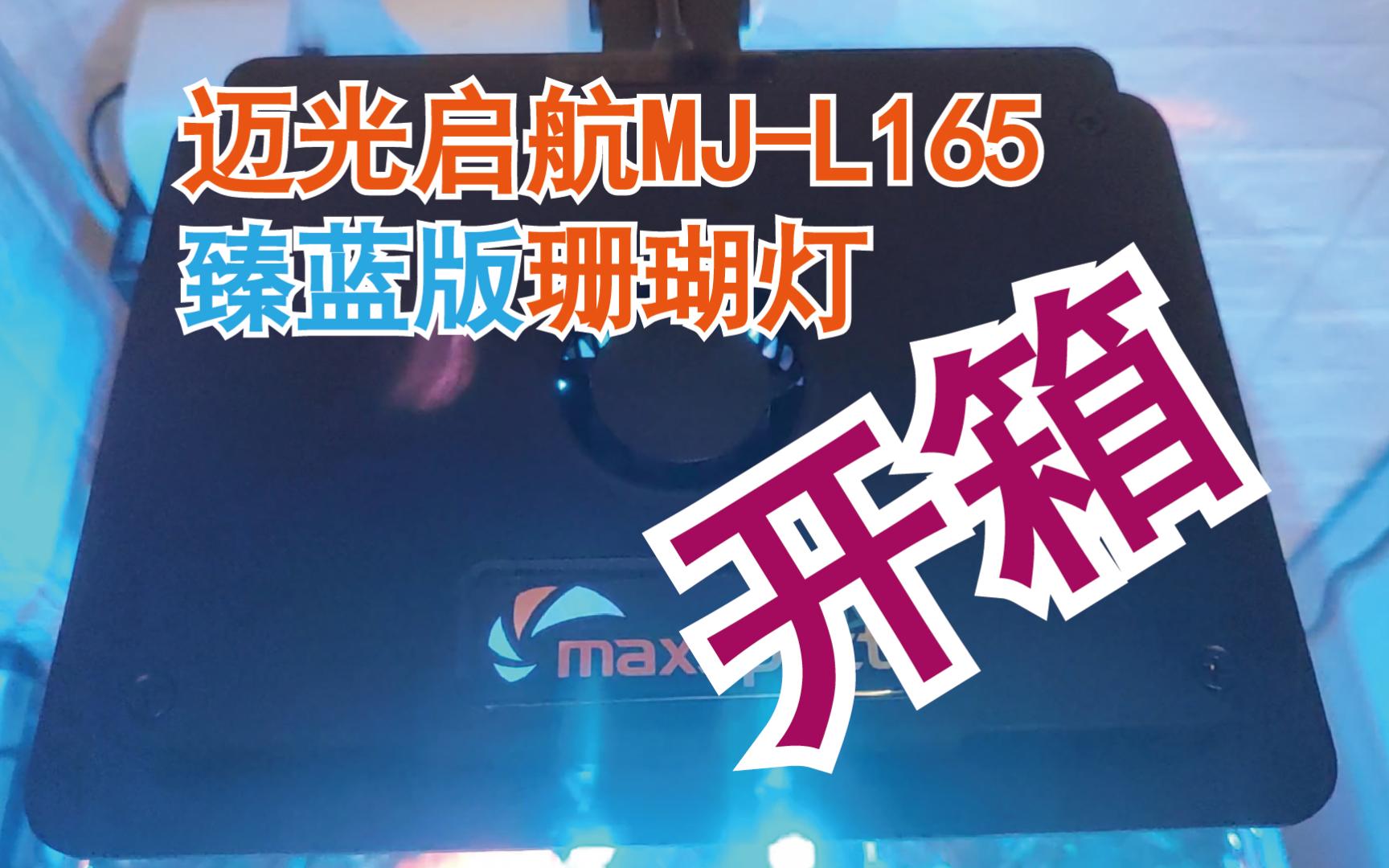 迈光启航MJL165臻蓝版珊瑚灯开箱哔哩哔哩bilibili