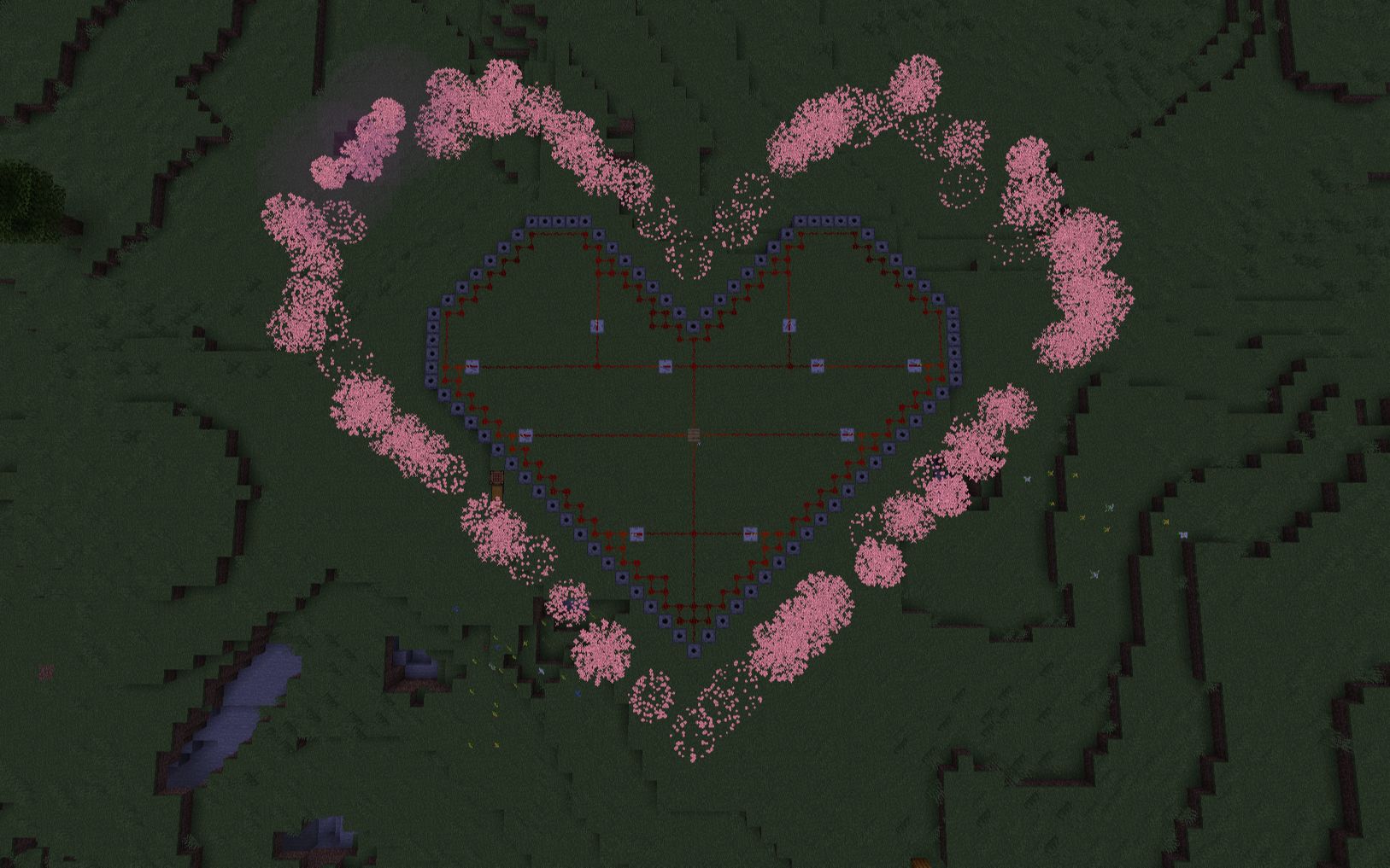 【minecraft】做一个心形烟花