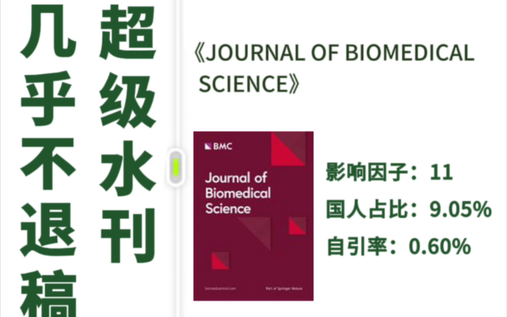 [图]超级水刊，不收版面费的医学1区sci