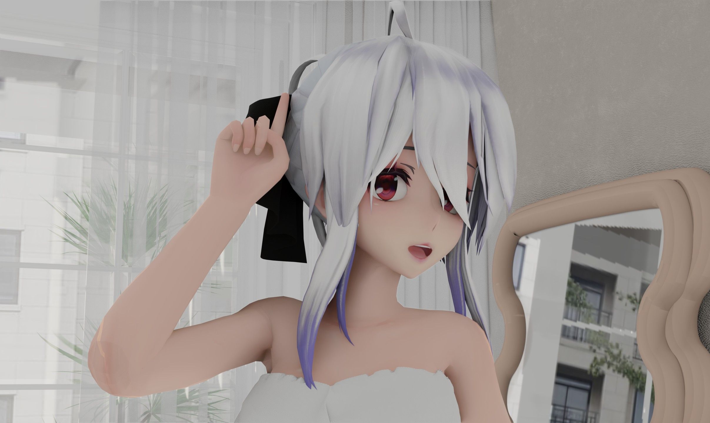 【布料解算】弱音:今天你来替我洗被子