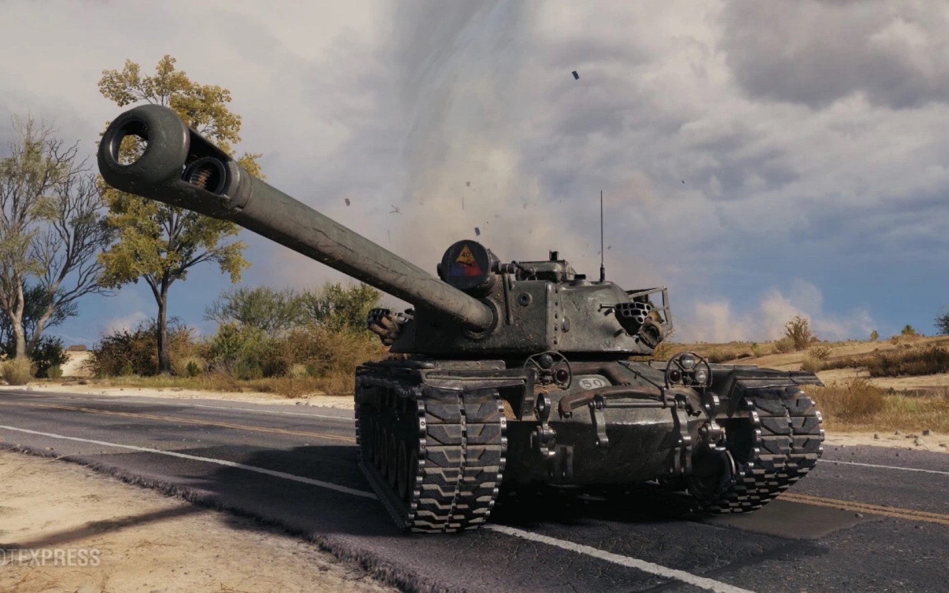 坦克世界 t110e4 荒蛮之地 (能力不足 未能翻盘)