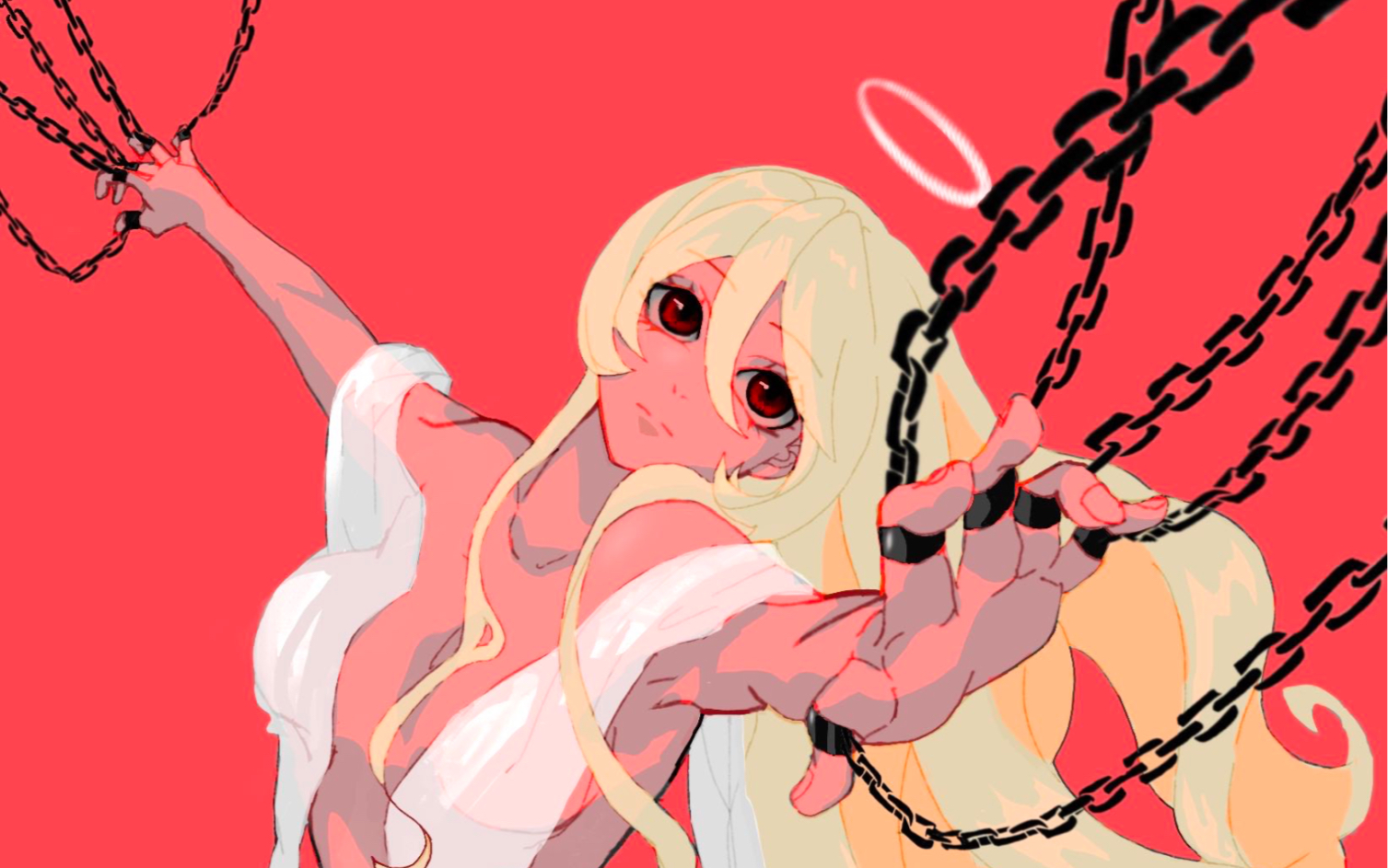 禁锢天使【绘画过程】