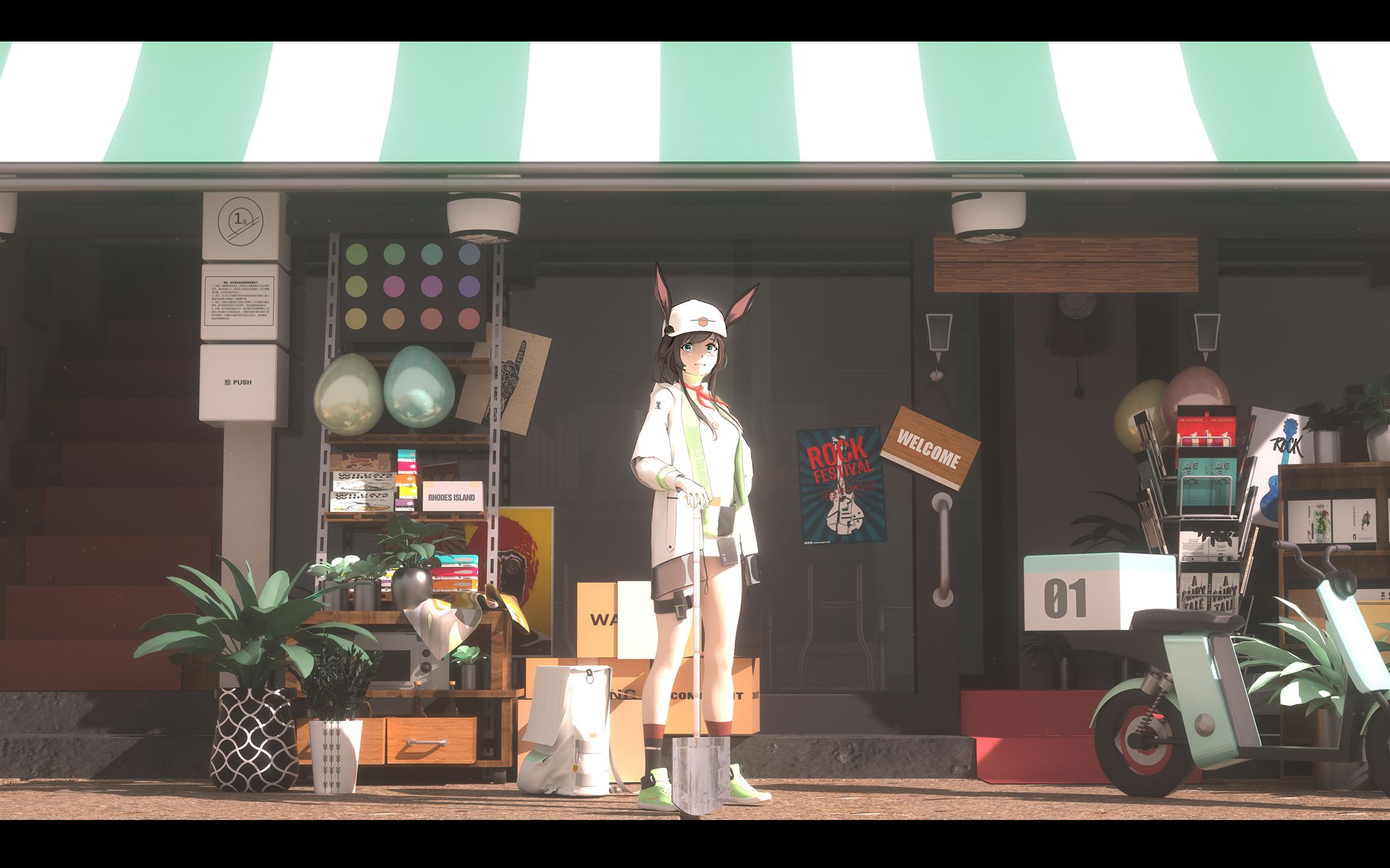 【过程】【3d辅助绘画】阿米娅-播种者