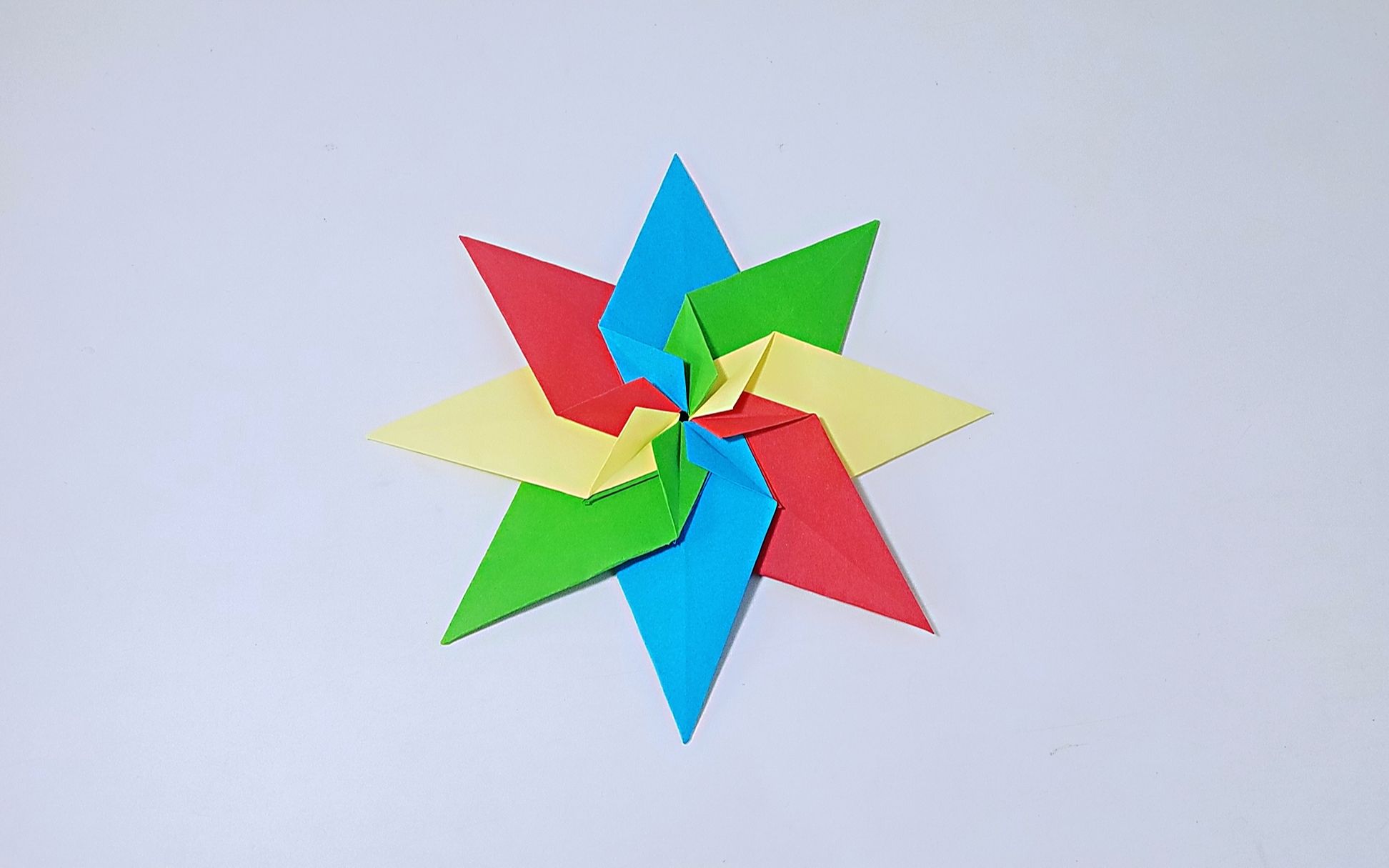 教你折纸组合八角飞镖,简单易学,详细视频教程