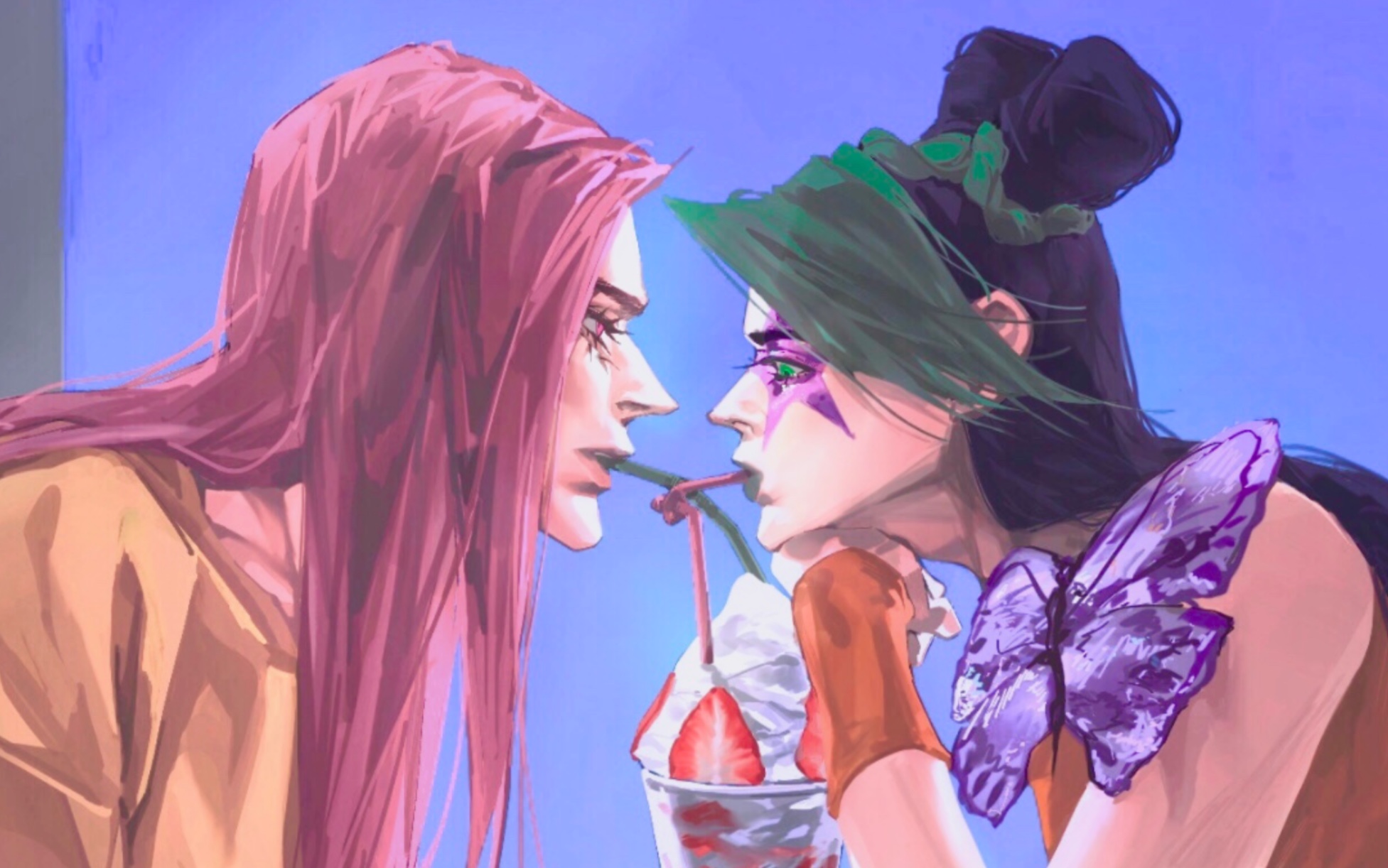 【jojo的奇妙冒险】【石之海】【安娜徐】画一下入狱以前的两个人约会