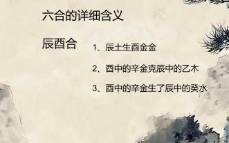 六合详解  辰酉合
